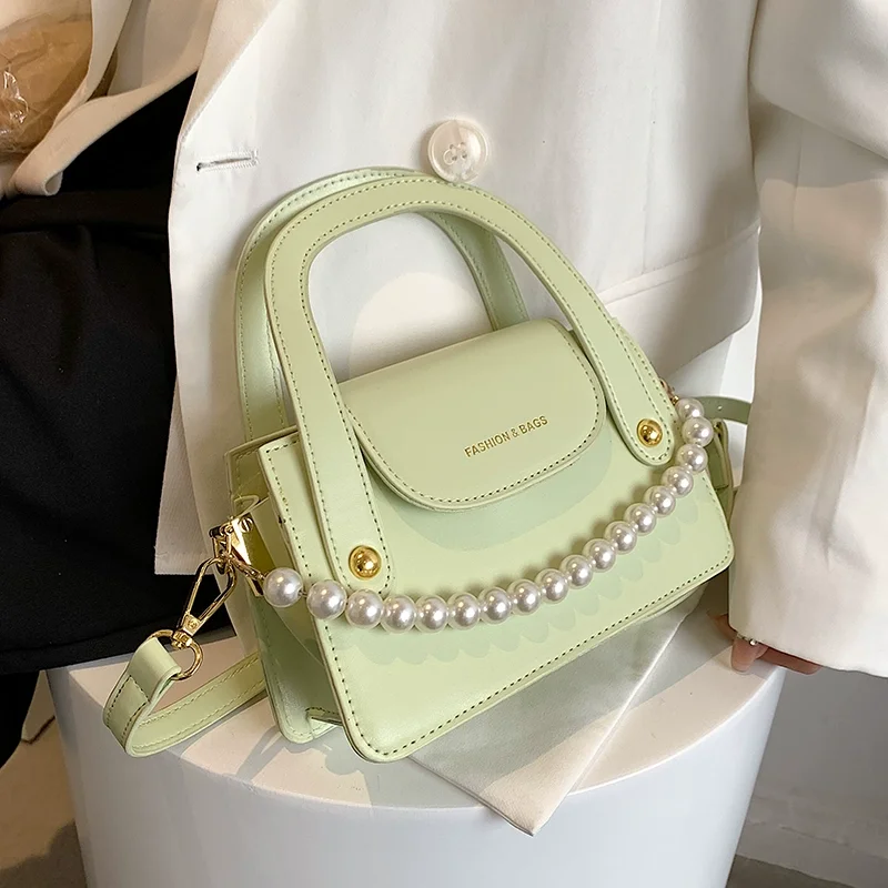 Sweet Pearl Square Box Crossbody Bag for Women 2023 New High Quality Fashion PU Leather Green White HandBag Purses
Sweet Pearl Square Box Crossbody Bag for Women 2023 New High Quality Fashion PU Leather Green White HandBag Purses