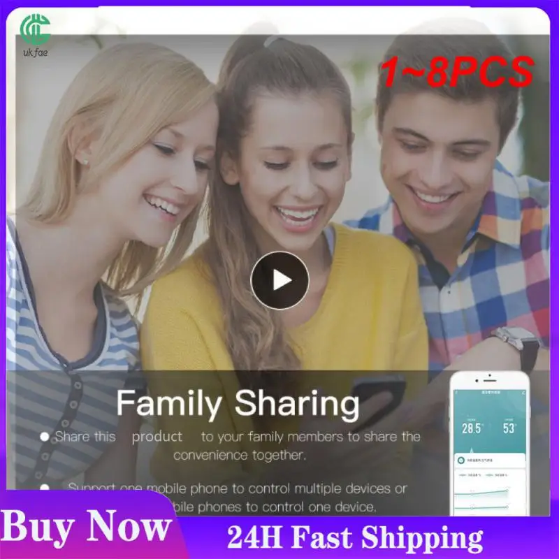 1~8PCS Tuya WiFi Temperature Humidity Sensor Smart Life APP Monitor Smart Home Work With Alexa Home No Hub Required
1~8PCS Tuya WiFi Temperature Humidity Sensor Smart Life APP Monitor Smart Home Work With Alexa Home No Hub Required