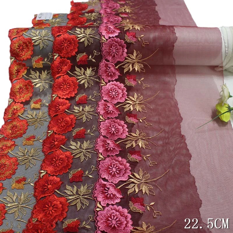 30Yards Polyester Embroidery Flowers Tulle Lace Fringe RibbonTrim Wedding Dress Applique DIY Bra Underwear Sewing Decor
30Yards Polyester Embroidery Flowers Tulle Lace Fringe RibbonTrim Wedding Dress Applique DIY Bra Underwear Sewing Decor