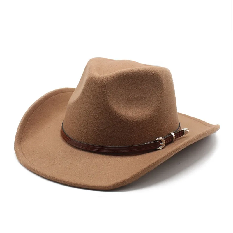 Belt Woolen Hat Trendy Autumn And Winter Korean Style Men S And Women S Western Cowboy Hat Wide Brim Shade Top Hat
Belt Woolen Hat Trendy Autumn And Winter Korean Style Men S And Women S Western Cowboy Hat Wide Brim Shade Top Hat
