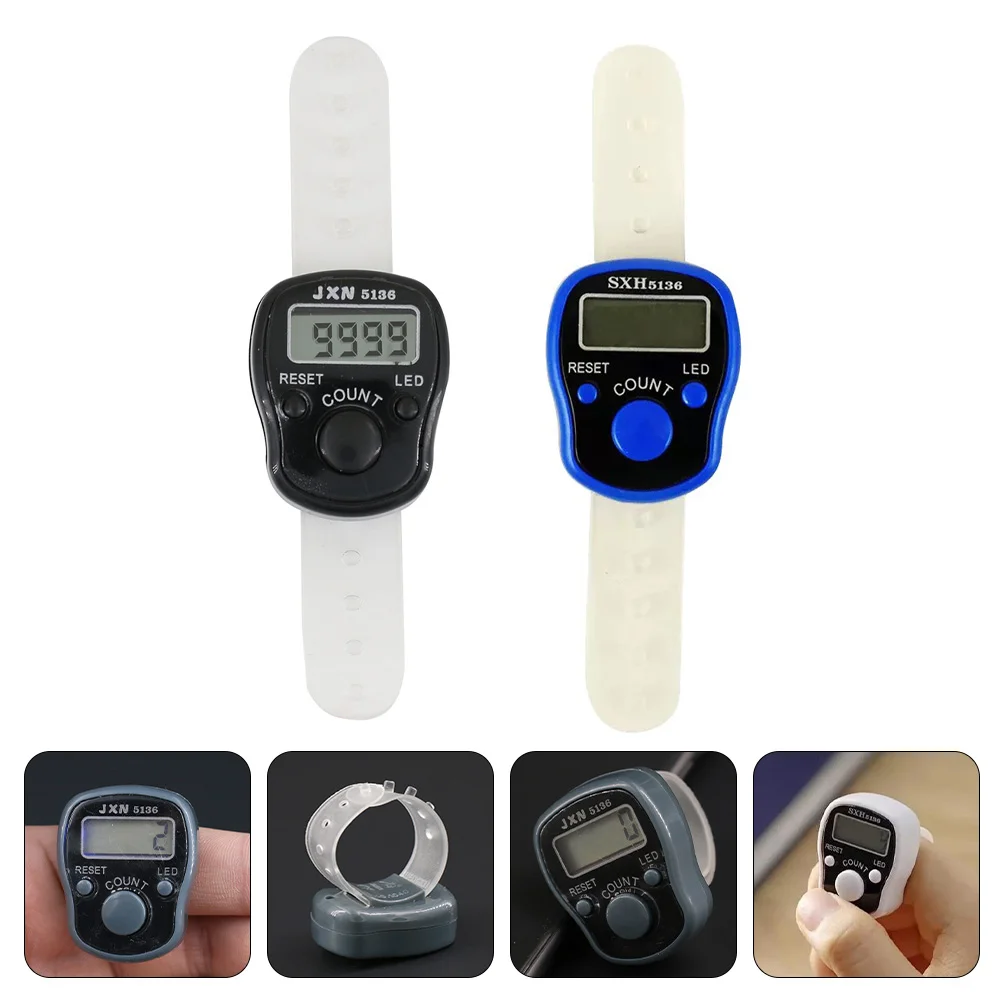 2Pcs Digital Display Finger Counters Portable Tally Counters Electronic Counting Tools
2Pcs Digital Display Finger Counters Portable Tally Counters Electronic Counting Tools