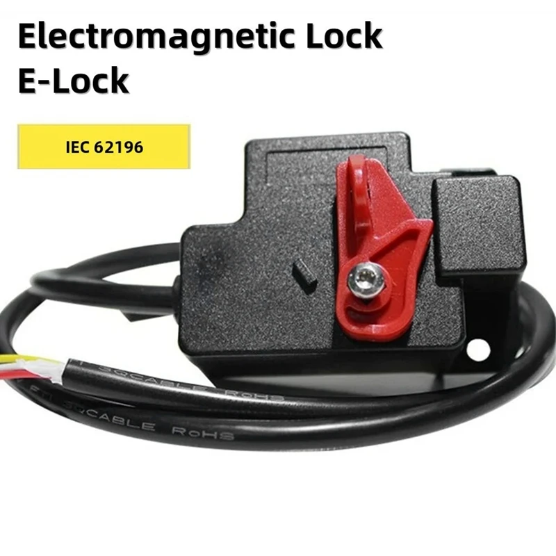 

62196 Type 2 Electrical Outlet Electromechanical Locking Solenoid EL ELB EVSE EV Female Male Socket Electromagnetic Lock Parts