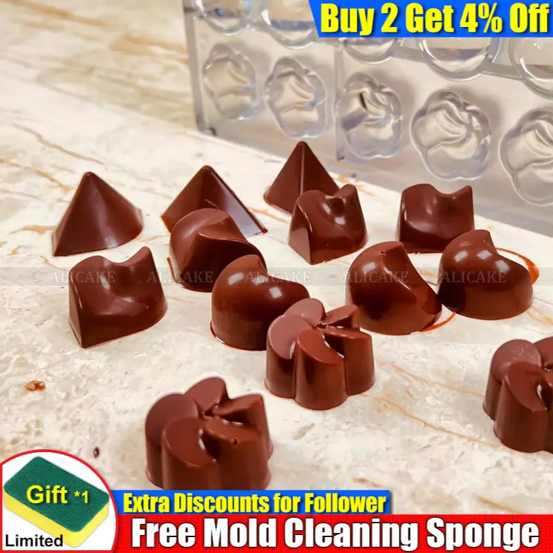 3D поликарбонатные шоколадные формы Профессиональные 4 формы алмазные 28 полости выпечки Кондитерские инструменты
3D поликарбонатные шоколадные формы Профессиональные 4 формы алмазные 28 полости выпечки Кондитерские инструменты