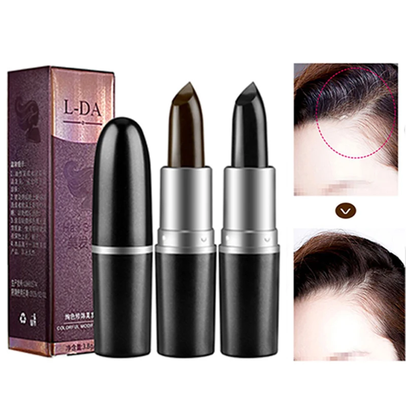 

3.8g Black Brown One-Time Hair Dye Instant Gray Root Coverage Hair Color Modify Cream Stick Fast Temporary Cover Up White Hair