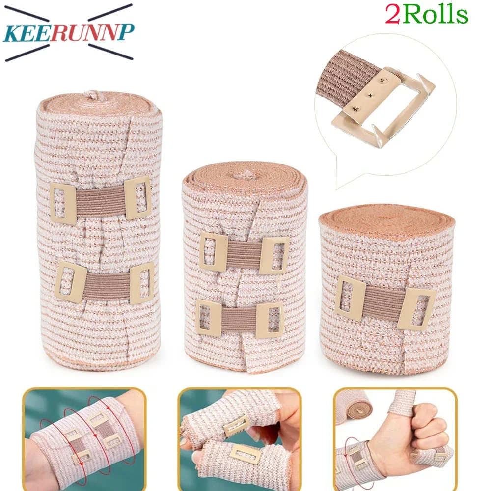2Roll Compression Bandage with Clip Closure - Stretch Elastic Wraps for Foot,Ankle,Knee,Leg,Arm,Body,Muscle Sprain,Sports Injury
2Roll Compression Bandage with Clip Closure - Stretch Elastic Wraps for Foot,Ankle,Knee,Leg,Arm,Body,Muscle Sprain,Sports Injury