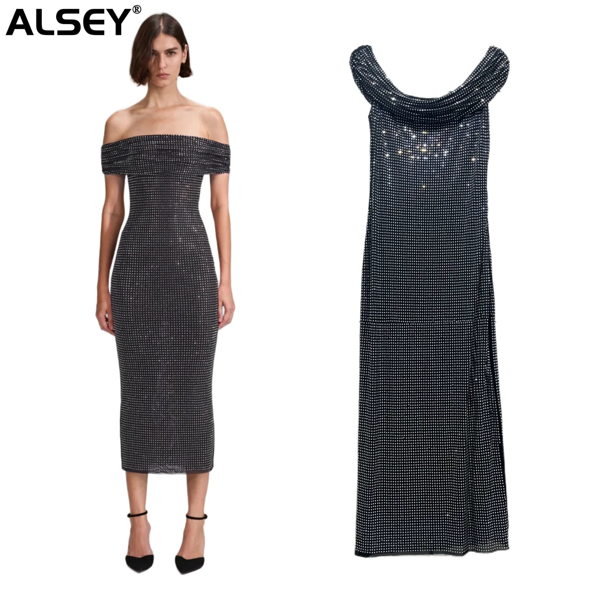 ALSEY High-quality Installed Counter Same 2023 Fall Fashion Hot Drill Double-layer Mesh Strapless Bustier Women's Party Dresses
ALSEY High-quality Installed Counter Same 2023 Fall Fashion Hot Drill Double-layer Mesh Strapless Bustier Women's Party Dresses