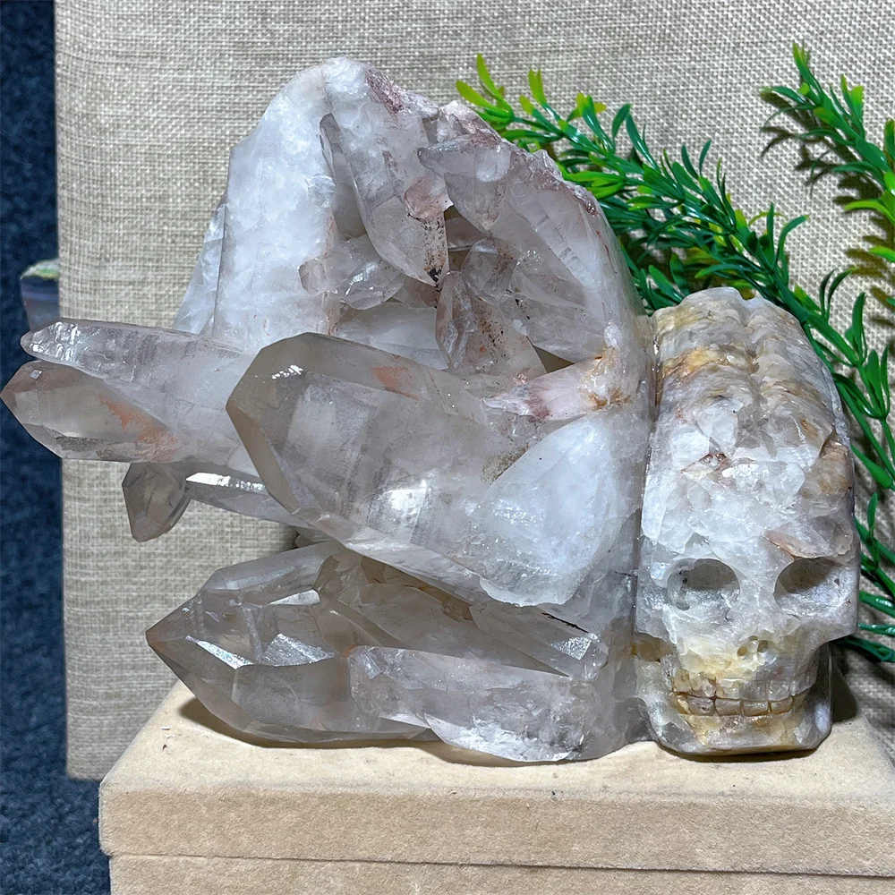 2633gCrystal Natural Clear Quartz Skull Specimen Stone Carving Crafts Gemstones Minerals Spiritual Ornaments Home Decoration
2633gCrystal Natural Clear Quartz Skull Specimen Stone Carving Crafts Gemstones Minerals Spiritual Ornaments Home Decoration