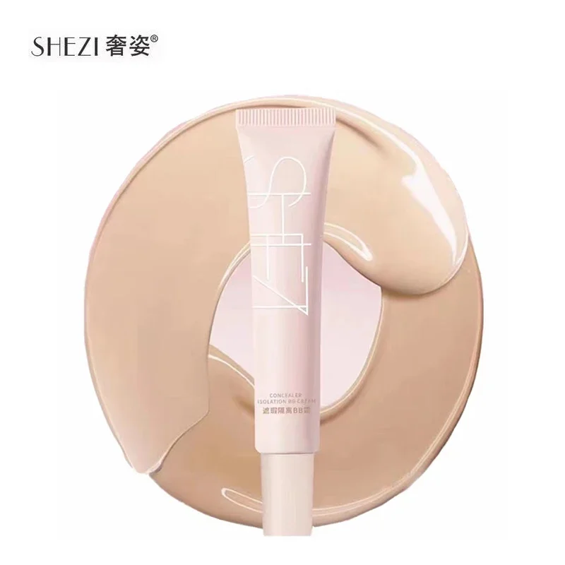 

30G Shezi New Isolating BB Cream Lasting Brightening Powder Free Moisture Concealer Facial Skin Whitening Cosmetics