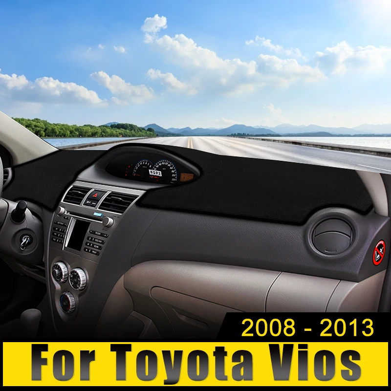 

Car Accessories For Toyota Vios 2008 2009 2010 2011 2012 2013 Dashboard Cover Avoid Light Sun Shade Anti-UV Carpets Non-Slip Mat