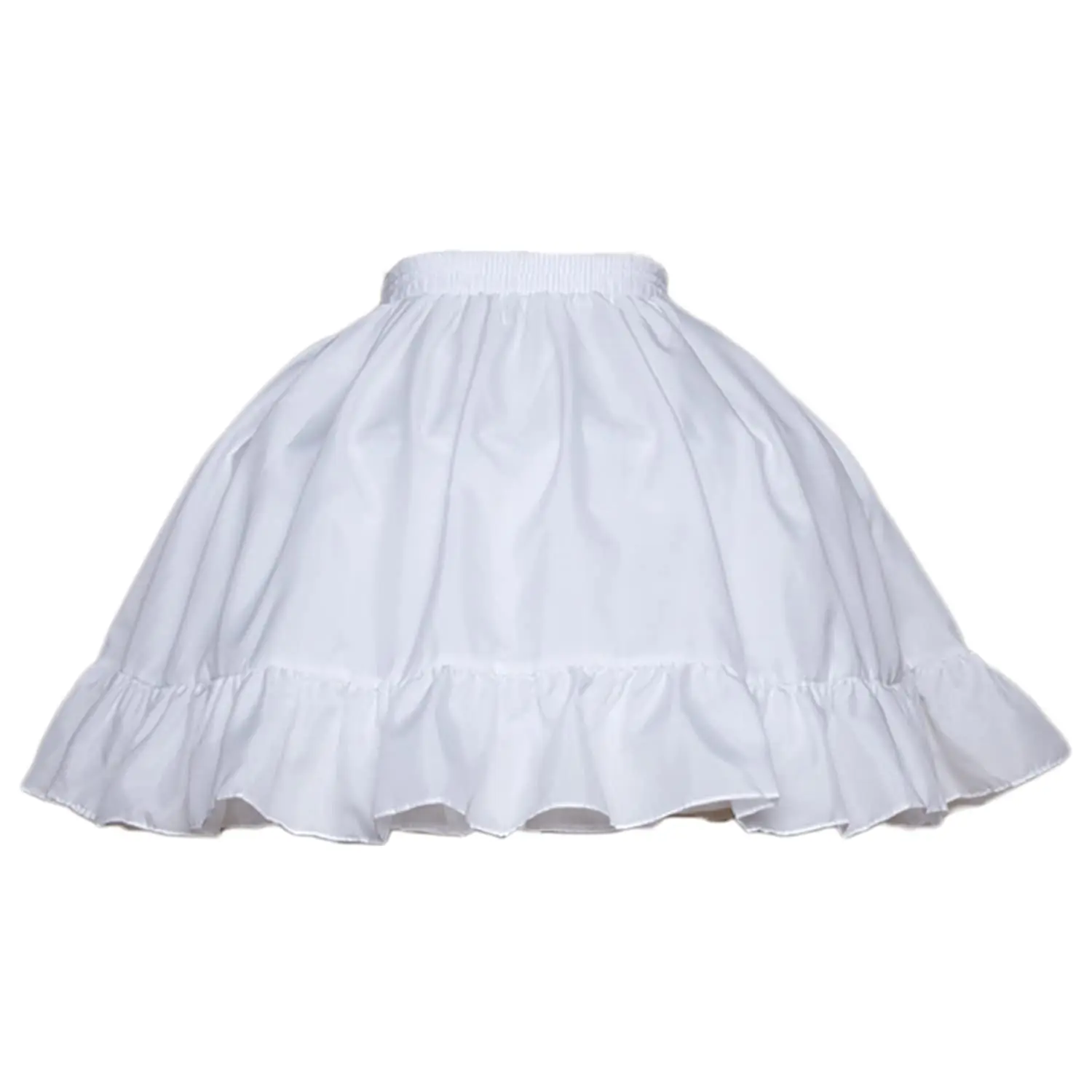 

Women Girls Crinoline Short Petticoat 2 Hoops Victorian Skirt Ball Gown Elastic Waist Underwear Half Slip Underskirt 2024