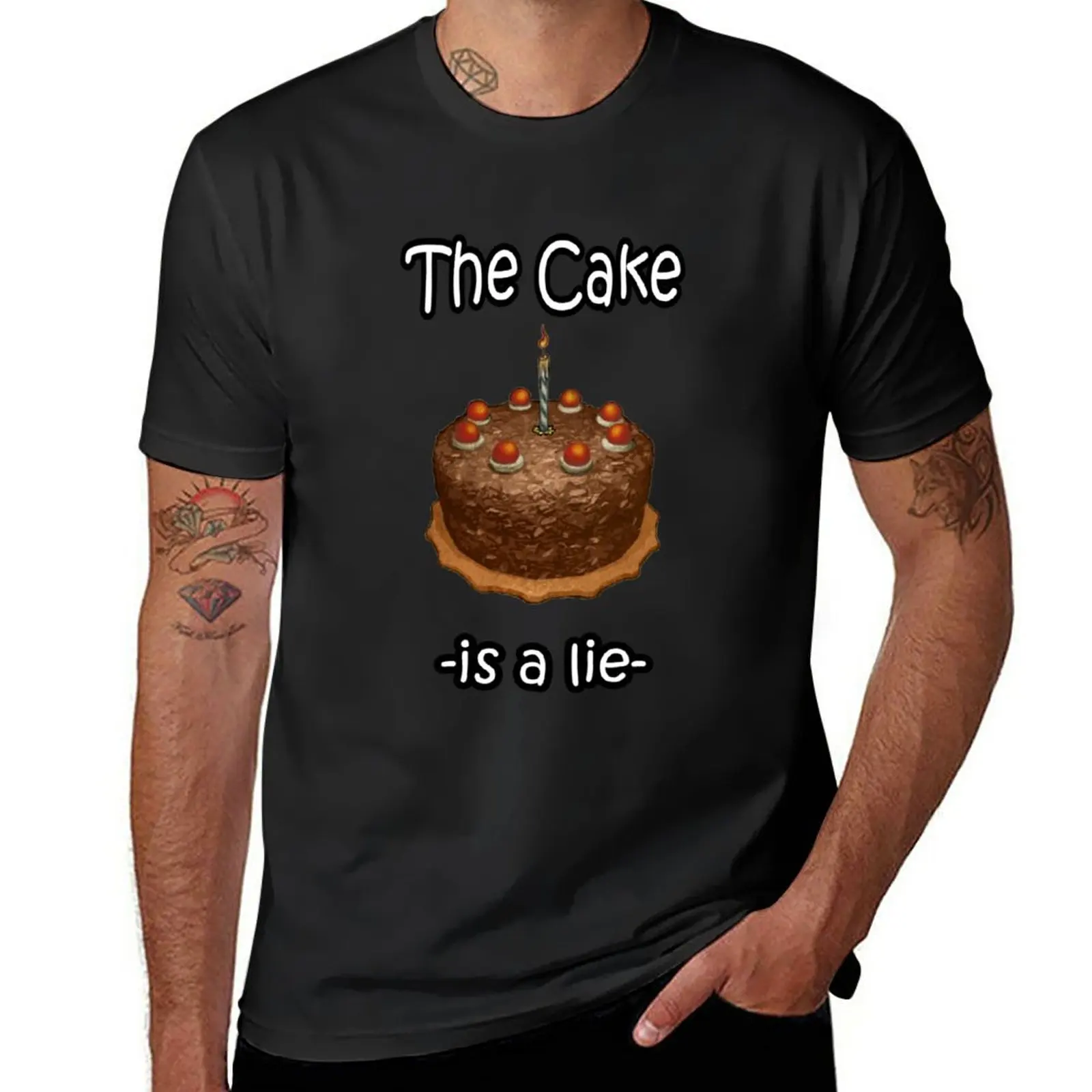 

New The Cake is a Lie T-Shirt blank t shirts boys t shirts t-shirts man oversized t shirt heavy weight t shirts for men