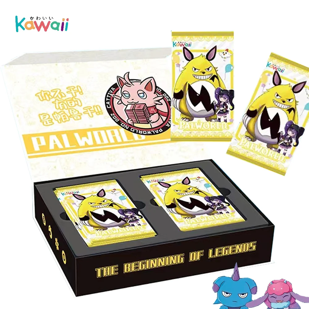 

Palworld Phantom Beast Paru Collection Cards For Children Cartoon Kawaii Game Characters Beast Mother Metal Card Birthday Gift
