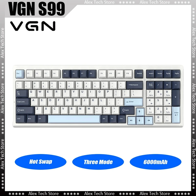 Mechanical Keyboard Vgn S99 Wireless 3-mode Dynamic Rgb Hot Swap 99 Keys Gaming 6000mah Gasket Pc Gamer Mac Windows Office Gift
Mechanical Keyboard Vgn S99 Wireless 3-mode Dynamic Rgb Hot Swap 99 Keys Gaming 6000mah Gasket Pc Gamer Mac Windows Office Gift