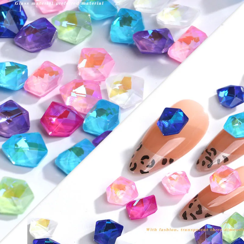 Ice Cube Shape Nail Mocha Rhinestone Charm Square Sharp Bottom Crystal Glass Stone Glitter 3D DIY Nail Decoration Accessories 
Ice Cube Shape Nail Mocha Rhinestone Charm Square Sharp Bottom Crystal Glass Stone Glitter 3D DIY Nail Decoration Accessories