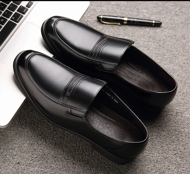 STRONGSHEN Italian Men Leather Shoes Warm Height Increase 6CM Loafers Dress Moccasins Breathable Slip on Driving Shoes Size 48 STRONGSHEN Italian Men Leather Shoes Warm Height Increase 6CM Loafers Dress Moccasins Breathable Slip on Driving Shoes Size 48