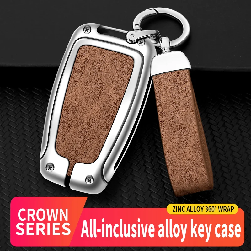 Leather Zinc Alloy Car Protector Key Case Cover Shell For Toyota Crown Auris Land Cruiser 200 Auto Keychain Accessories
Leather Zinc Alloy Car Protector Key Case Cover Shell For Toyota Crown Auris Land Cruiser 200 Auto Keychain Accessories