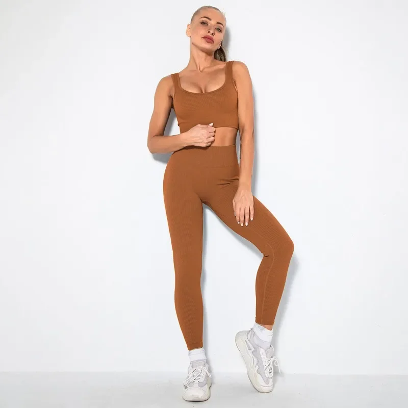 Women Seamless Yoga Set Fitness Workout Suits Sport Bra High Waist Leggings Sexy Deep-V Gym Clothing 2021 New Sportswear
Women Seamless Yoga Set Fitness Workout Suits Sport Bra High Waist Leggings Sexy Deep-V Gym Clothing 2021 New Sportswear
