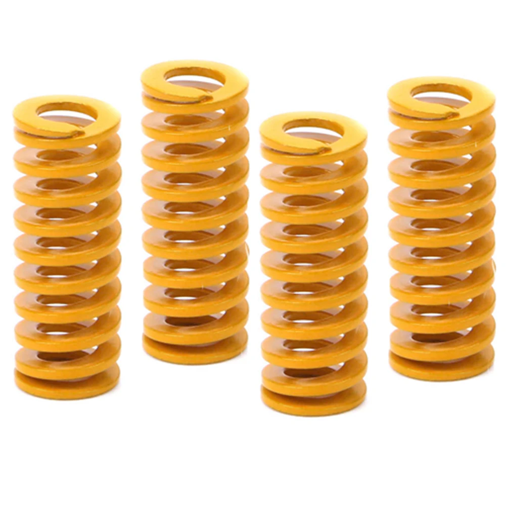 4pcs Die Mold Compression Spring Yellow Extruder Strong Springs Hot Bed Leveling Spring For Creality 3D Printers 10x25mm
4pcs Die Mold Compression Spring Yellow Extruder Strong Springs Hot Bed Leveling Spring For Creality 3D Printers 10x25mm