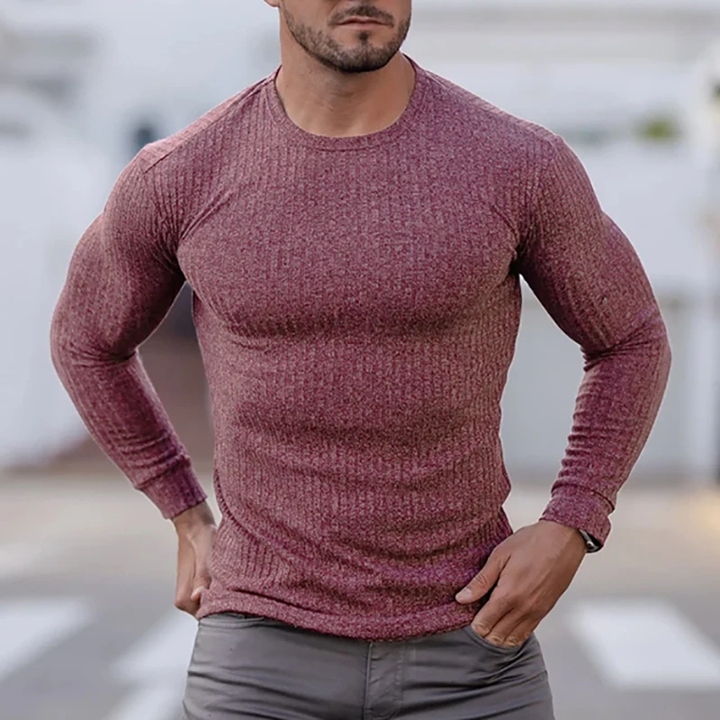 Spring Knitted Sports Long sleeved Mens Slim Fit Round Neck Running T-shirt Men Autumn Casual Gym Training Bodybuilding Tees
Spring Knitted Sports Long sleeved Mens Slim Fit Round Neck Running T-shirt Men Autumn Casual Gym Training Bodybuilding Tees