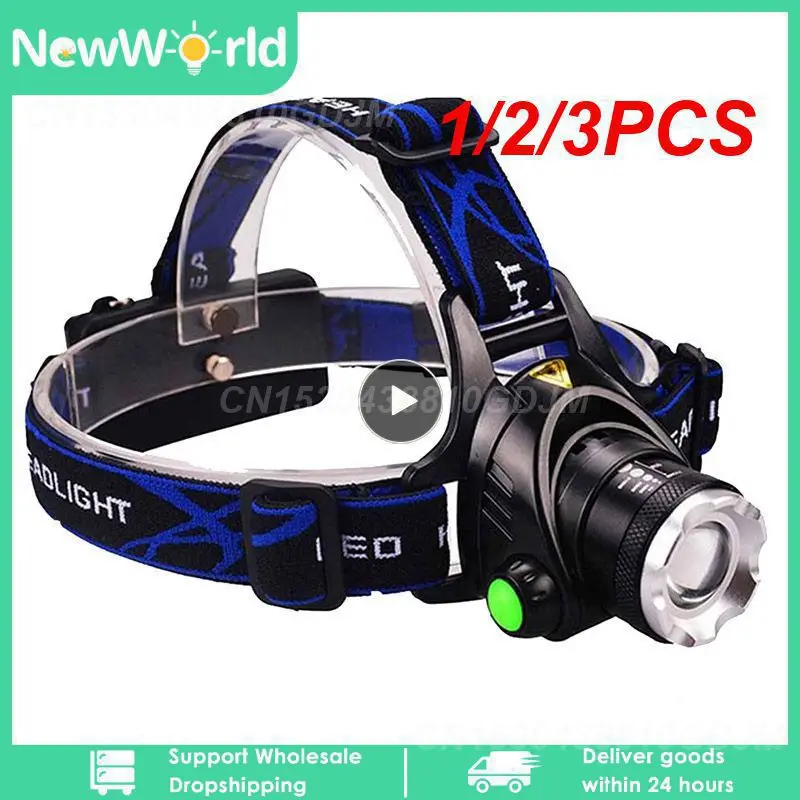 

1/2/3PCS Headlight XML L2 LED Headlamp Zoomable Head Lamp 5000lumens Powerful Rechargeable LED Flashlights for Hunting
