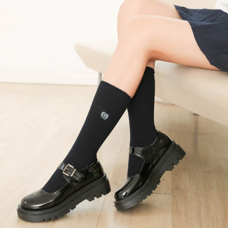 Cotton Stockings Women's Calf Socks Embroidered Letters - Black JK Uniform Half Knee-High Tide Spring and Autumn
Cotton Stockings Women's Calf Socks Embroidered Letters - Black JK Uniform Half Knee-High Tide Spring and Autumn
