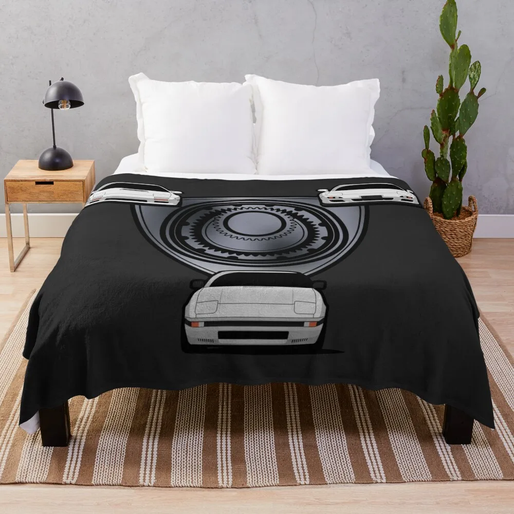 

Rx7 Rotary Throw Blanket For Sofa Thin Nap Bed Fashionable Extra Large Throw Blankets