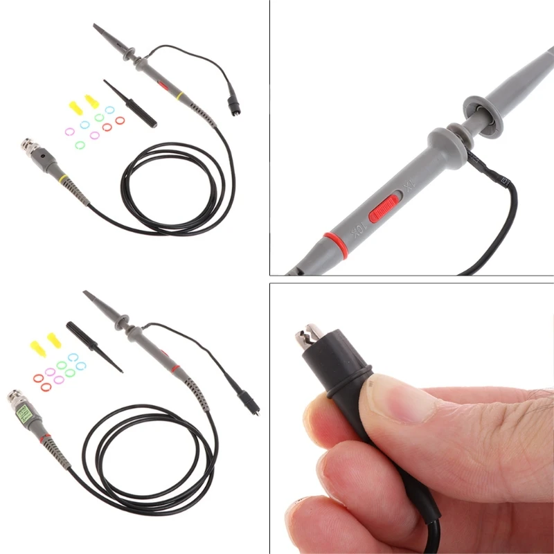 1X 10X 200MHz Replacement High Oscilloscope Probes Test Clip with Adjustable Attenuation Rate 85WC
1X 10X 200MHz Replacement High Oscilloscope Probes Test Clip with Adjustable Attenuation Rate 85WC