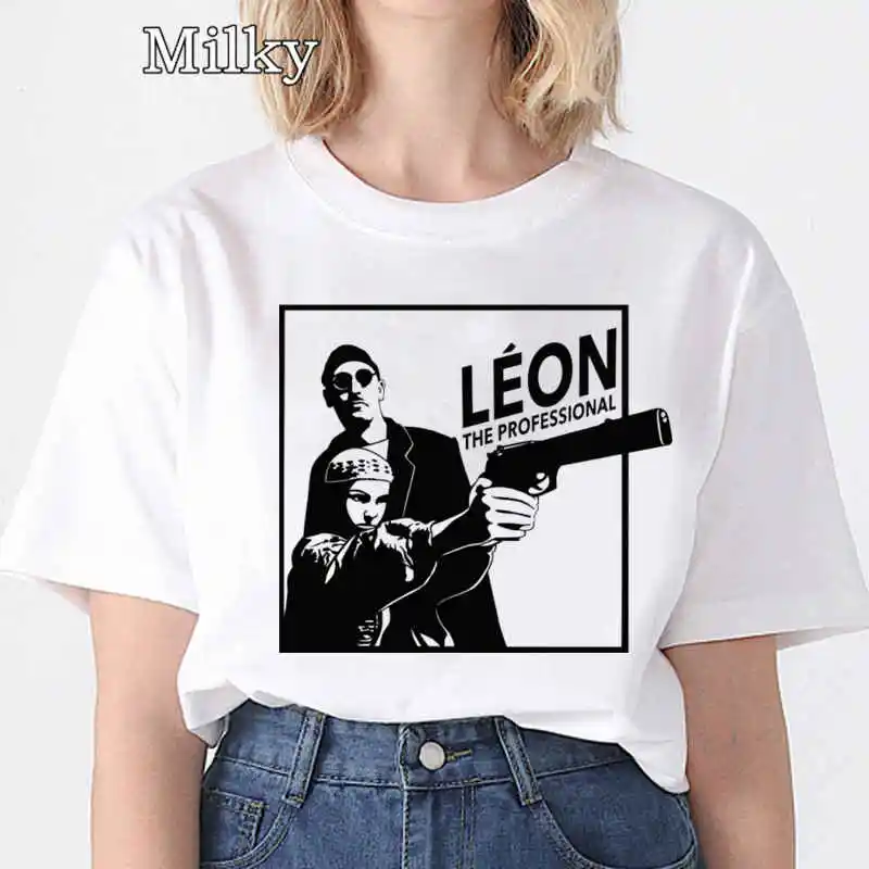 

Fashion Movie The Professional Leon Matilda T Shirt Women's Funny Graphic T Shirt Casual Short Sleeves Summer Streetwear Top