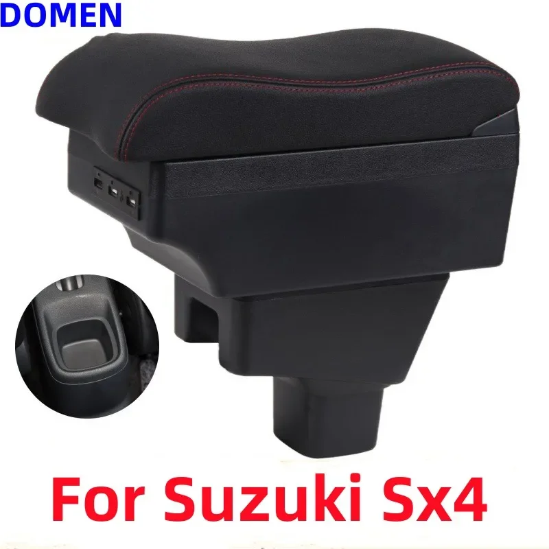 

For Suzuki SX4 armrest box SX4 car armrest box dedicated storage box modified USB charging ashtray auto parts