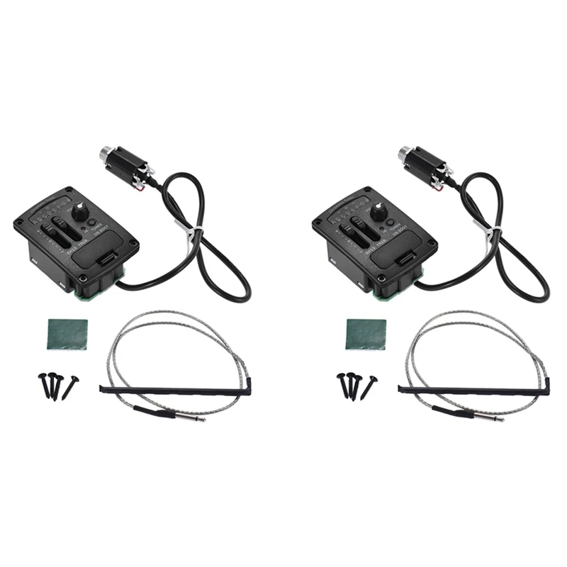 2X Uk-300T Ukulele Piezo Pickup Preamp 2-Band Eq Equalizer Ukelele Pickups Tuner System
2X Uk-300T Ukulele Piezo Pickup Preamp 2-Band Eq Equalizer Ukelele Pickups Tuner System