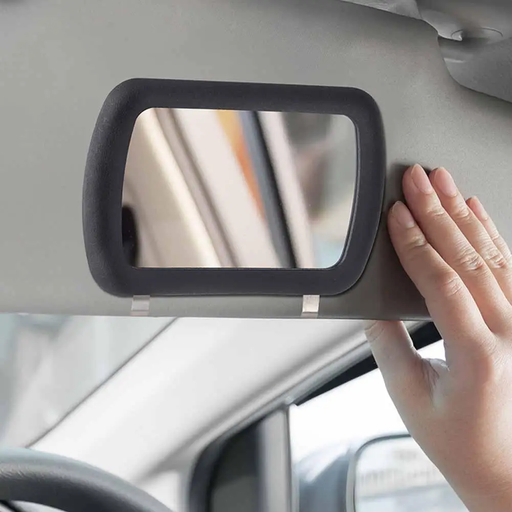 

Car Sun Visor Cosmetic Mirror Portable Automobile Auto Mirror Interior Cosmetic Makeup Up Make Sun-Shading P3F5