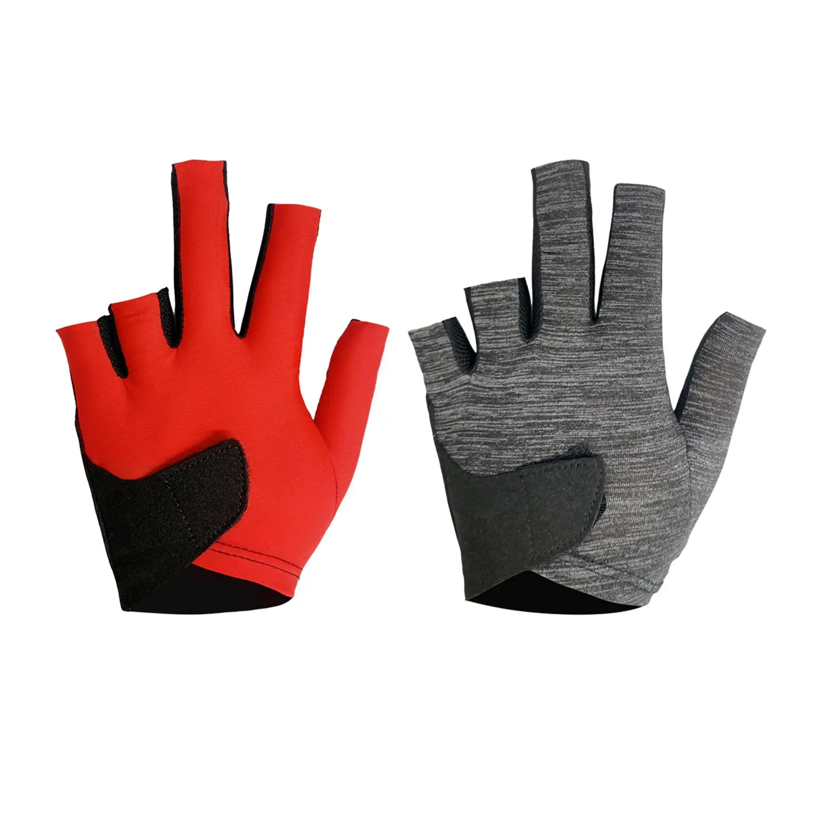 

Cue Separate Finger Gloves, Professional Billiard Glove, Left Hand Women Men Playing Anti Skid Pool Cue Gloves Snooker Glove