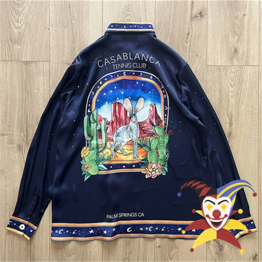 Star kangaroo Casablanca Shirt Men Women Top Version Long Sleeve Hawaii Beach Silk Shirts
Star kangaroo Casablanca Shirt Men Women Top Version Long Sleeve Hawaii Beach Silk Shirts