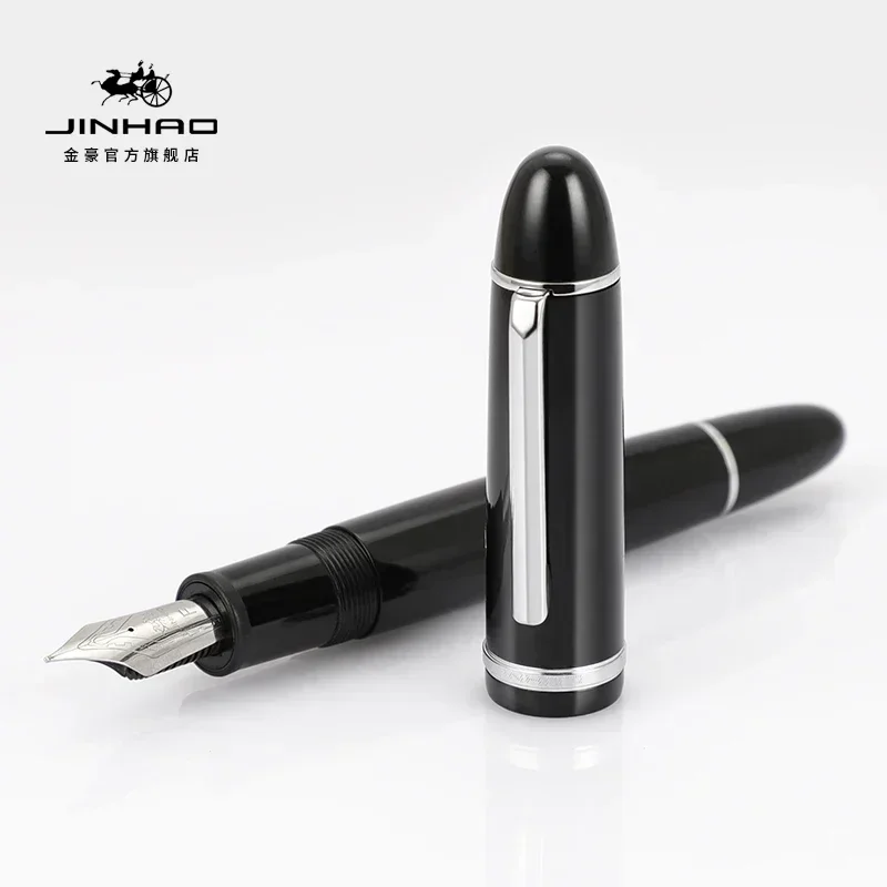 

Jinhao X159 Acrylic Fountain Pen Red Spin Golden 40MM Nib Elegante Ink Pen Business School Office Supplies Pens Stationery