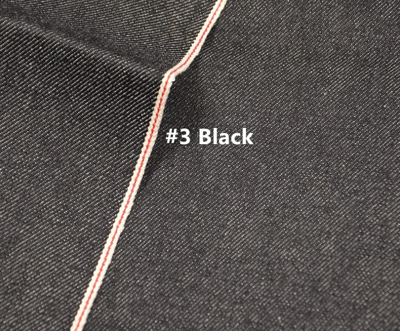 

14.5oz Rope Dye Black Selvedge Denim Jeans Fabric Manufacturers Selvage Indigo Denim Jacket Textile Free Shipping W382532