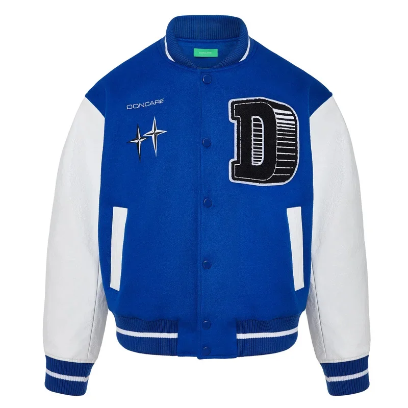 Hip Hop Furry Letter Embroidery Patchwork Baseball Jackets Mens Harajuku Casual Varsity Bomber Jacket Women College style Coats 
Hip Hop Furry Letter Embroidery Patchwork Baseball Jackets Mens Harajuku Casual Varsity Bomber Jacket Women College style Coats