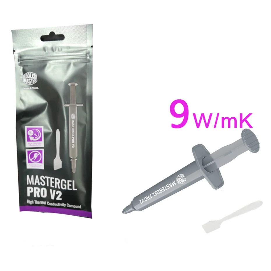 Cooler Master MastergelPRO V2 W/m.k=9 High-Performance Compound Thermal Grease Paste For Processor GPU CPU Laptop Cooling
Cooler Master MastergelPRO V2 W/m.k=9 High-Performance Compound Thermal Grease Paste For Processor GPU CPU Laptop Cooling