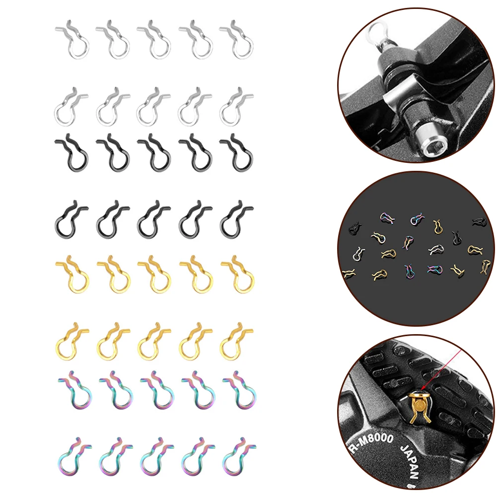 10pcs Bike Brake Caliper Spring Clips For Shimano For XT For SLX Bicycle Pad Pin For Shimano And For Formula Mega Pad Pins
10pcs Bike Brake Caliper Spring Clips For Shimano For XT For SLX Bicycle Pad Pin For Shimano And For Formula Mega Pad Pins