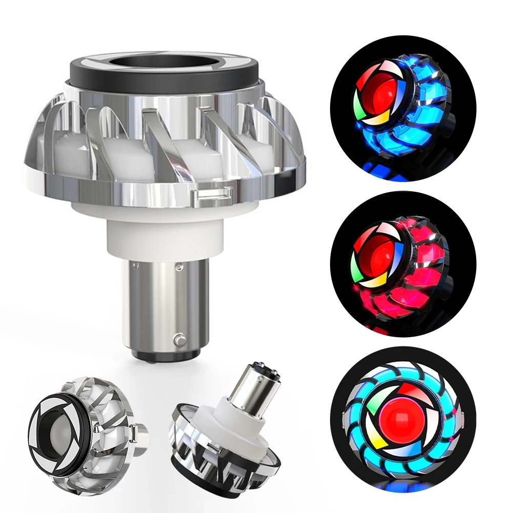 1pc Universal Motorcycle Headlight LED Angel Eye Flash 12V Tail Brake Rear Lights RGB Colorful Warning LED Motorbike Brake Lamp
1pc Universal Motorcycle Headlight LED Angel Eye Flash 12V Tail Brake Rear Lights RGB Colorful Warning LED Motorbike Brake Lamp