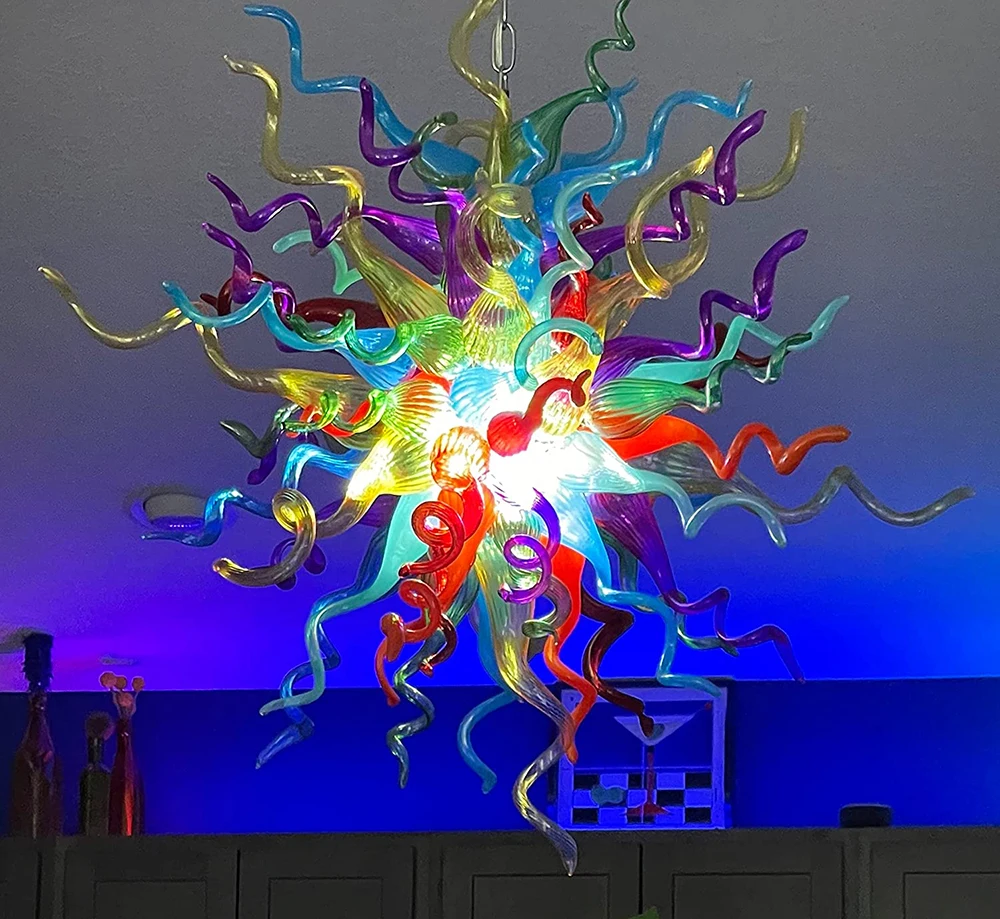 Роскошные люстры, Современная ручная выдувная стеклянная художественная люстра, подвесной светильник для спальни, гостиной
Роскошные люстры, Современная ручная выдувная стеклянная художественная люстра, подвесной светильник для спальни, гостиной