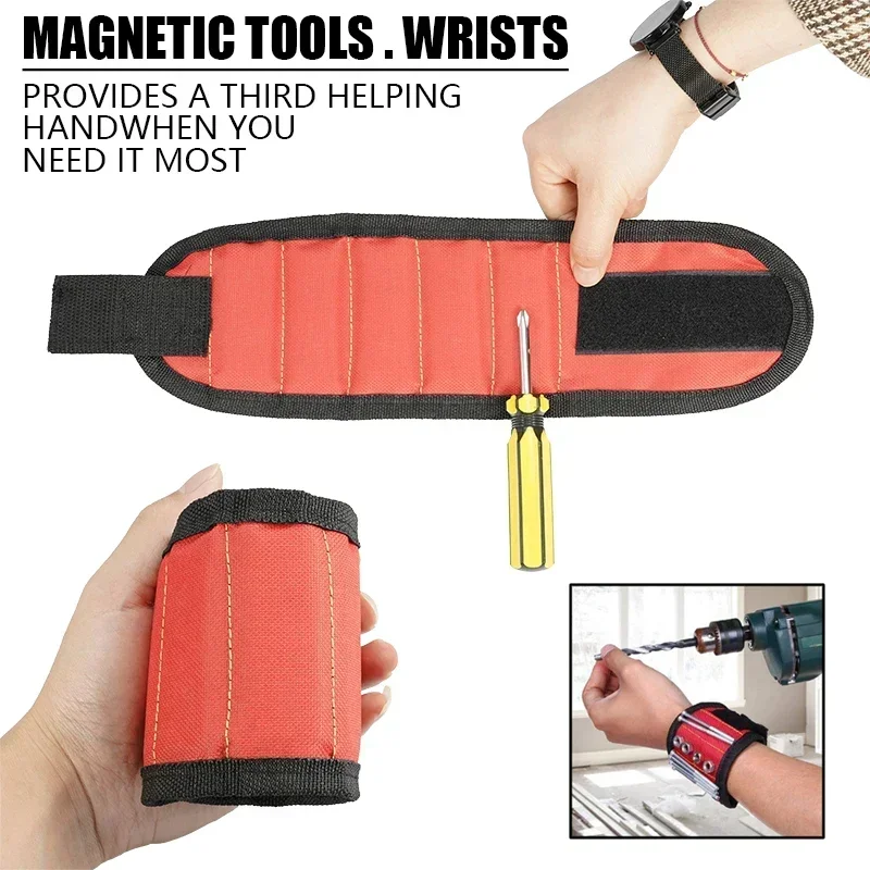 

Magnets Magnetic Support Tool Bracelet Screws Strong Wrist For Sports Nail Chuck Holding Bag Band With Belt