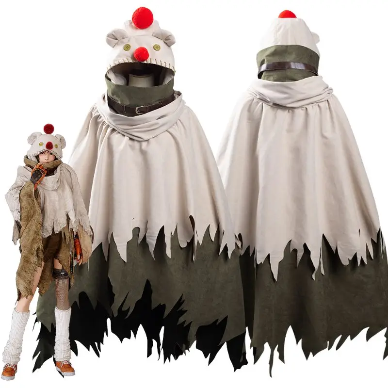 

Final Fantasy VII Remake Intergrade Yuffie Kisaragi Moogle Cape Cosplay Costume for Women Fantasia Cloak Halloween Carnival Suit