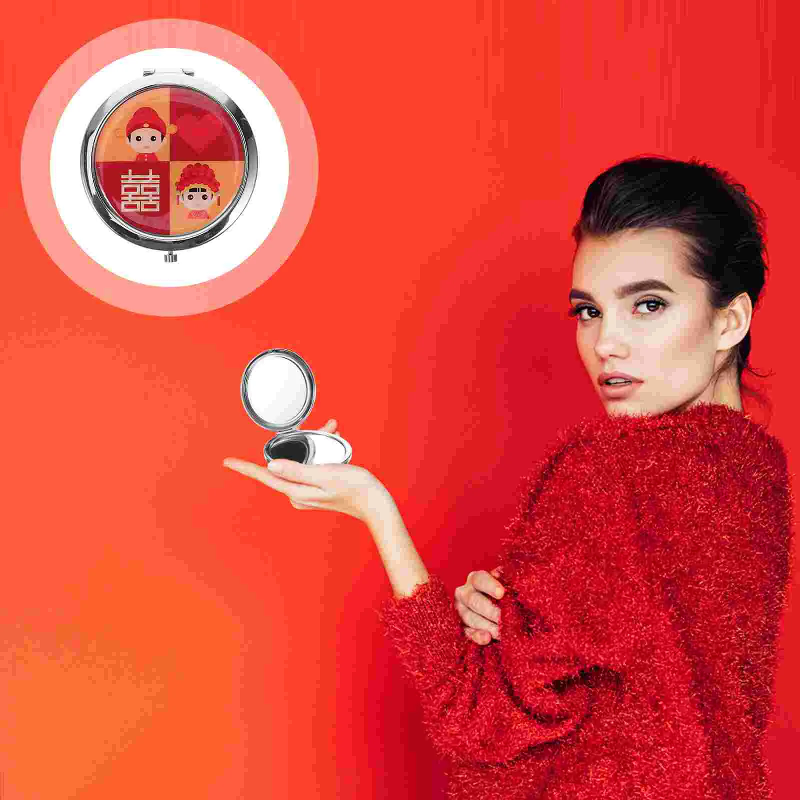 Vanity Light Vanity Mirror Wedding Makeup Small Compact for Women Wallet Purse Travel Women's
Vanity Light Vanity Mirror Wedding Makeup Small Compact for Women Wallet Purse Travel Women's