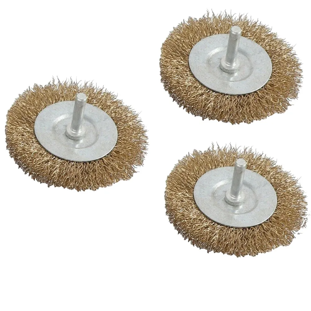 3Pcs Drill Brushes 4'' Flat Wire Wheel Polishing Brush 1/4'' Shank Copper Coated Steel Wire Rotary Tool Electric Grinder Parts
3Pcs Drill Brushes 4'' Flat Wire Wheel Polishing Brush 1/4'' Shank Copper Coated Steel Wire Rotary Tool Electric Grinder Parts
