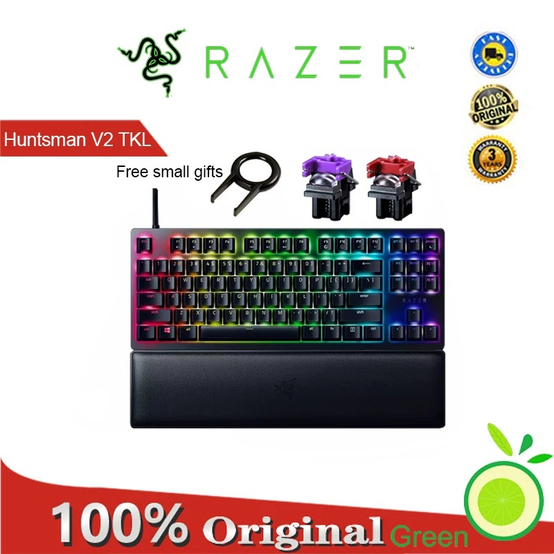 

Razer Huntsman V2 TKL 87 linear paragraph optical axis game TKL mechanical keyboard with wrist rest