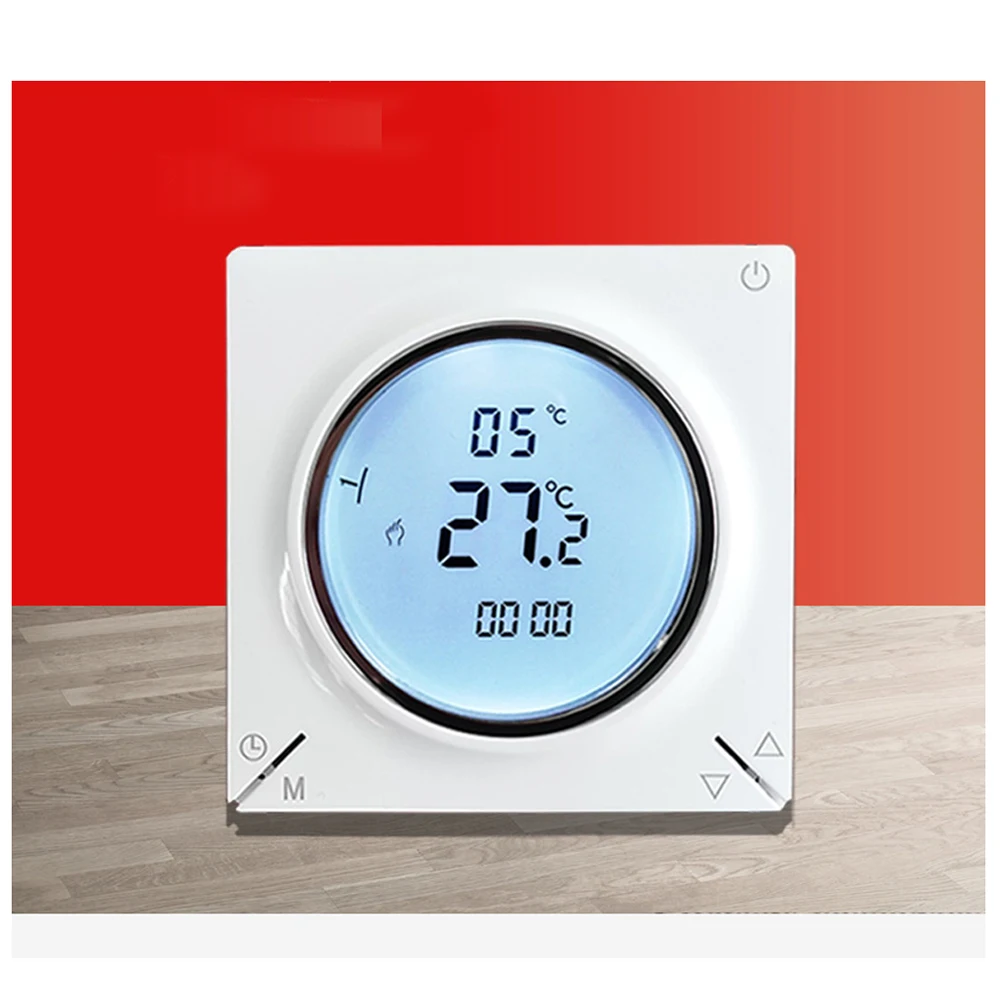 

Electric Floor Heating 16A Thermostat Water Heating Thermostat Temperature Controller NTC with Weekly Programmable for Warm