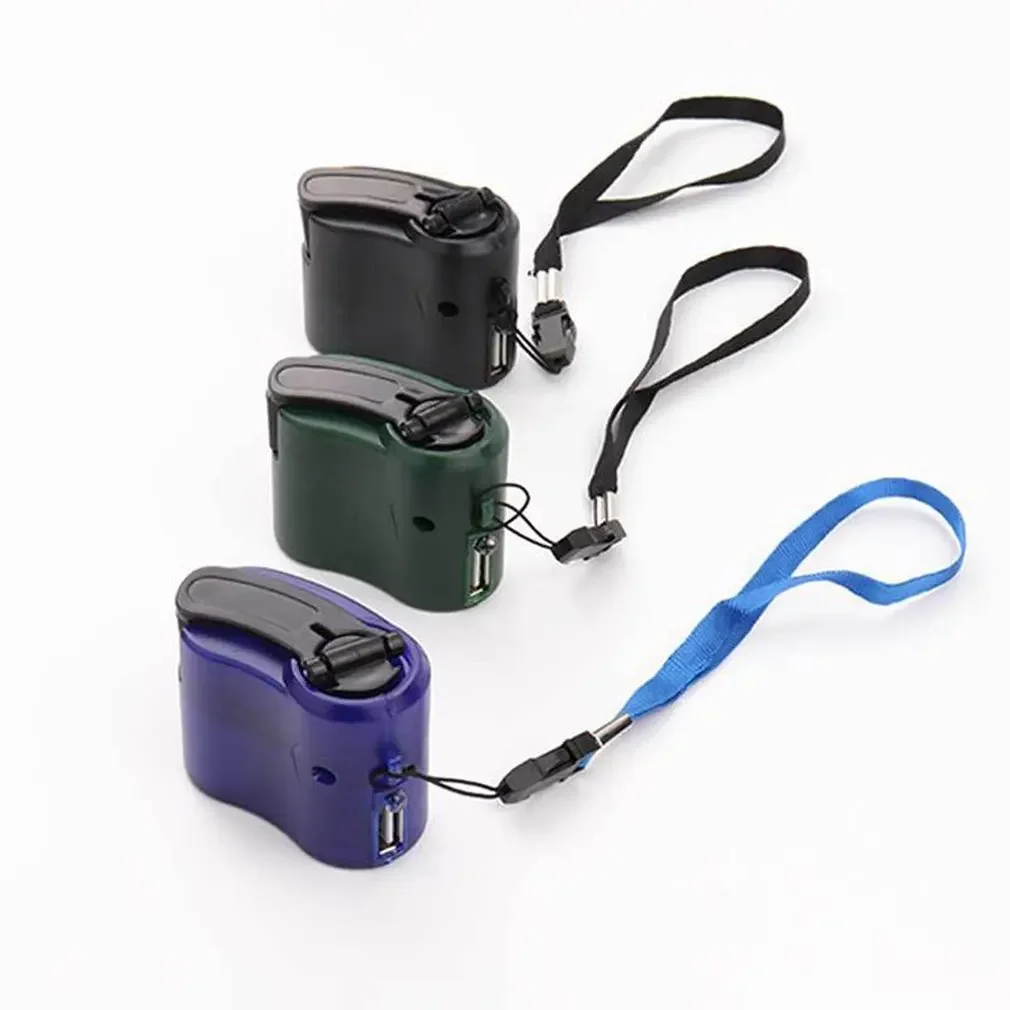 

Portable USB Emergency Charger Dynamo Hand Crank USB Cell Phone Outdoor Camping Backpack Emergency Charger For IPhone HUAWEI