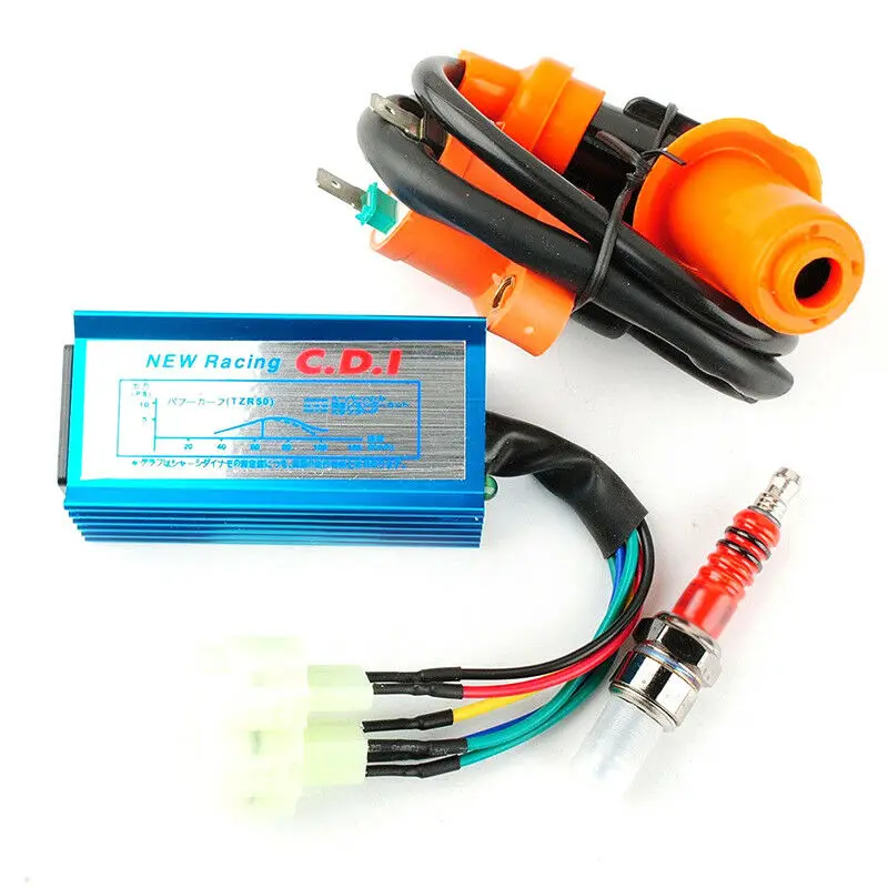 Racing Ignition Coil + 6/5 pin AC CDI + D8TC Spark Plug For 150cc 200cc 250cc Dirt Motor Bike ATV Quad Motorbike
Racing Ignition Coil + 6/5 pin AC CDI + D8TC Spark Plug For 150cc 200cc 250cc Dirt Motor Bike ATV Quad Motorbike