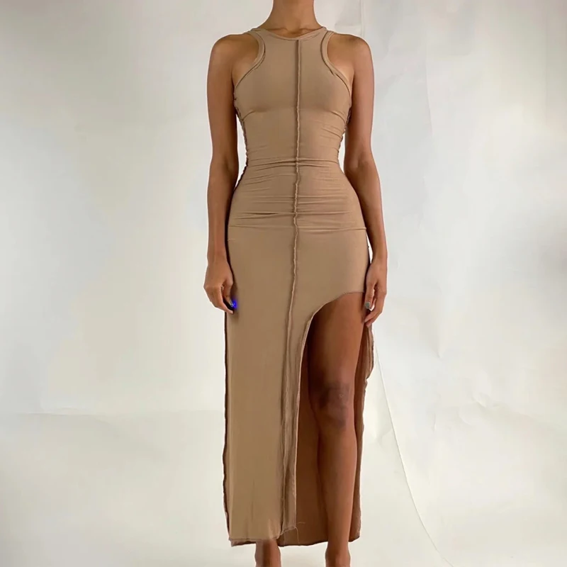 Casual Fashion Bodycon Split Long Tank Dress Solid Y2k Sexy Sleeveless Patchwork Robe 2022 Streetwear Party Dresses Women Summer
Casual Fashion Bodycon Split Long Tank Dress Solid Y2k Sexy Sleeveless Patchwork Robe 2022 Streetwear Party Dresses Women Summer