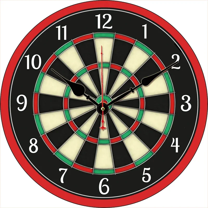 Настенные часы Dartboard, круглые бесшумные настенные украшения для дома, спальни, гостиной, офиса
Настенные часы Dartboard, круглые бесшумные настенные украшения для дома, спальни, гостиной, офиса